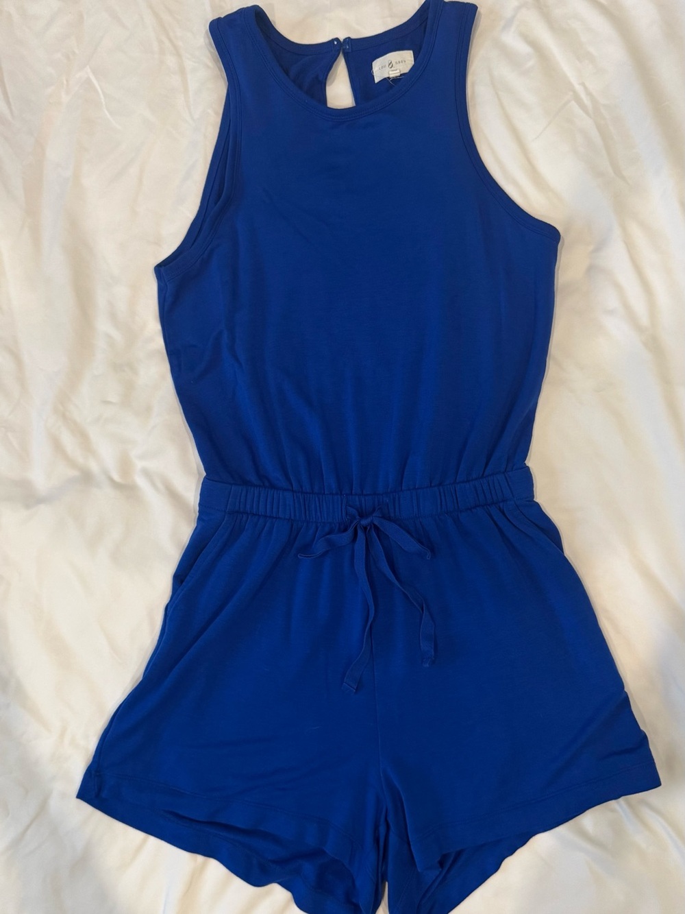 Lou & Grey Royal Blue Sleeveless Romper for Kids